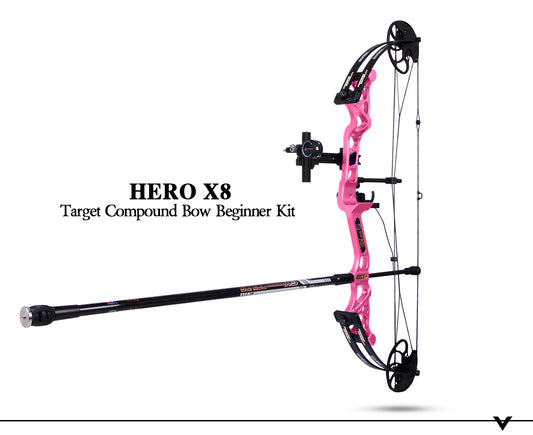 SANLIDA - Hero X8 Beginner Target Compound Bow Beginner Kit (三利达 - 宗师X8初级复合弓套装)